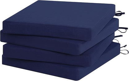 Favoyard Outdoor Chair Cushion Set of 4 Rainproof & Color Fade Resistant 19 x by OutdoorFurnitureAccessories