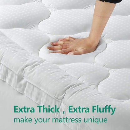 COHOME Mattress Topper King 1300 GSM Extra Thick Cooling Mattress Pad 400TC - Image 3
