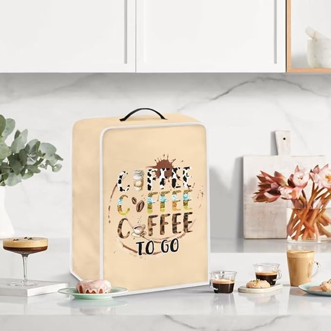 Mumeson Coffee Cup Coffee Maker Cover, Modern Stand Mixer Cover, Coffee Beans - Image 3