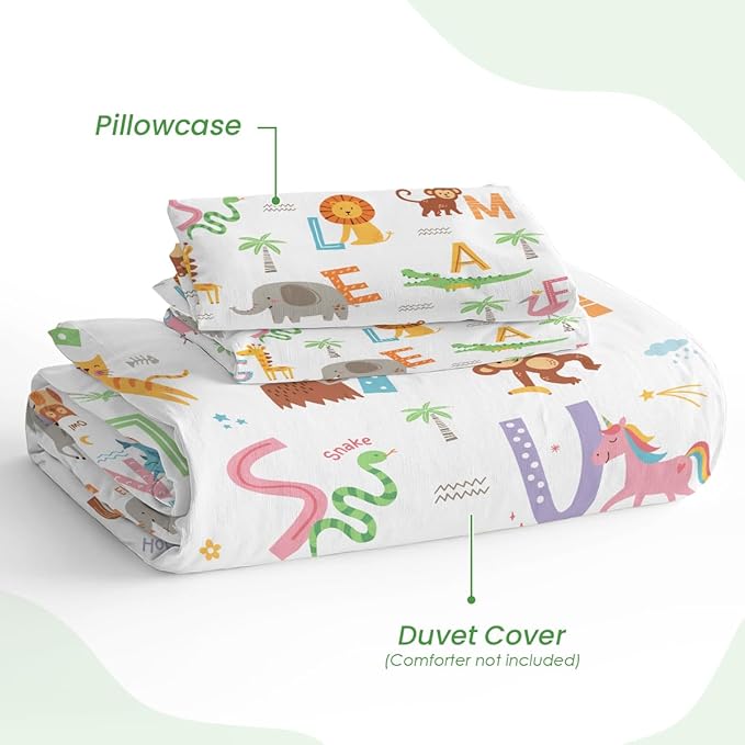 SANDJEST Alphabet Duvet Cover Sets Full Size - Image 4