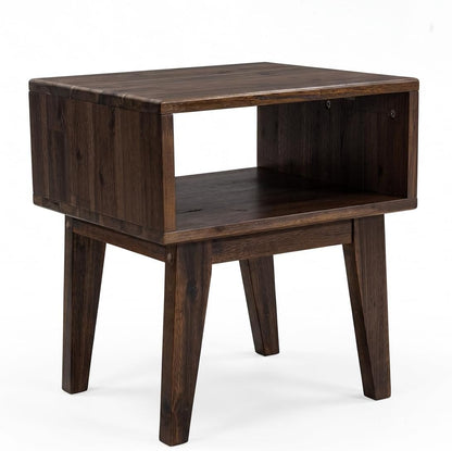 acacia serena nightstand solid wood nightstand with open, main product view