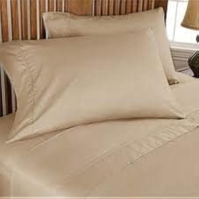 PLUSHY COMFORT Luxury Queen Sleeper Sofa Bed Sheet Set, Color Taupe Solid by PLUSHYCOMFORT