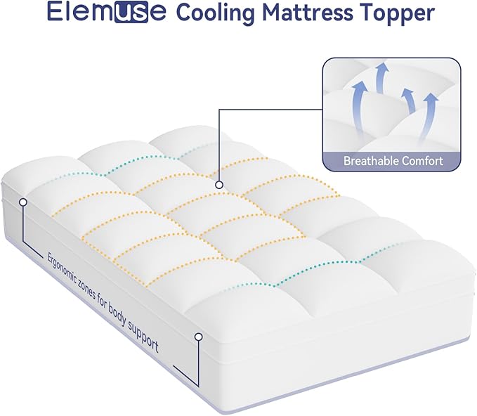 ELEMUSE Twin XL Mattress Topper - Image 2