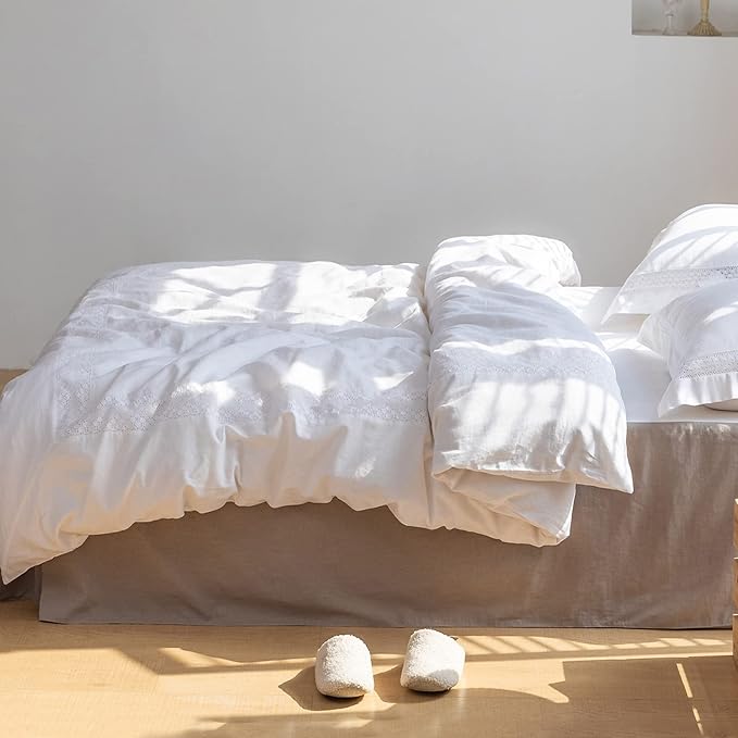 BISELINA French Linen Bed Skirt - Image 7