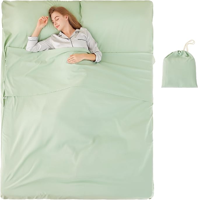 Sleeping Bag Liner Camping Adult Sleep Sack Lightweight Travel Sheet by Unknown