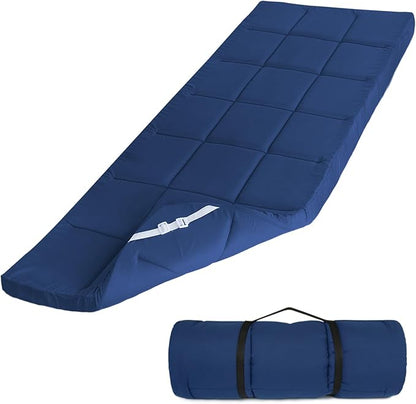 Cot Mattress Topper, Foam Quilted Pads by SpringspiritBedding