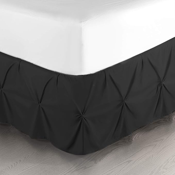 Nestl Pinch Pleat Twin Bed Skirt by Nestl