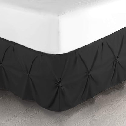 Nestl Pinch Pleat Twin Bed Skirt by Nestl
