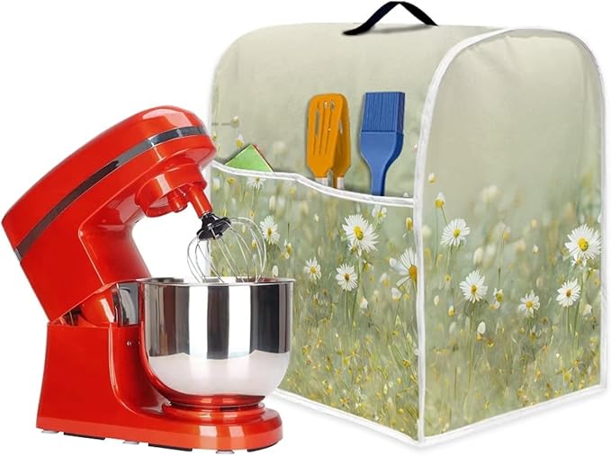 Realistic Daisy Print Stand Mixer Covers Fit Tilt Head and Bowl Lift Models - Image 5