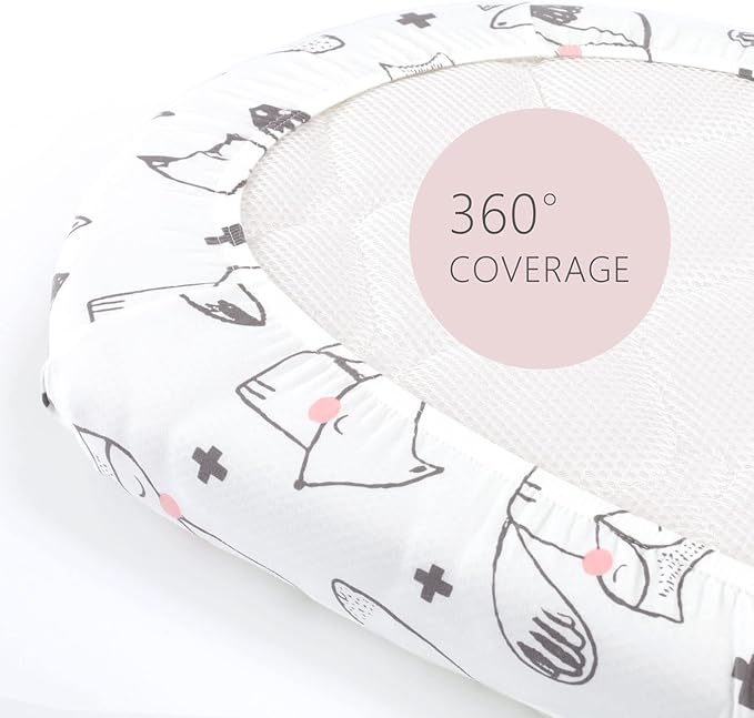 GRSSDER Stretchy Ultra Soft Fitted Bassinet Sheet Set 2 Pack, Universal Fit - Image 6