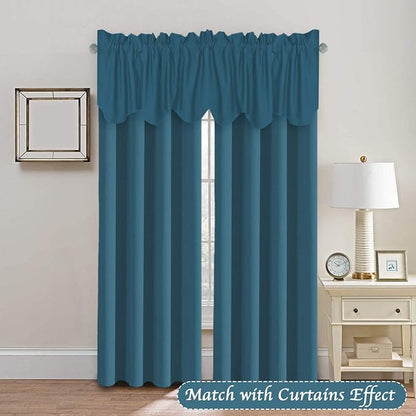 H.VERSAILTEX 4 Panels Blackout Curtain Valances - Image 2
