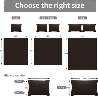 Easy-Going Full/Queen Size Reversible Quilt Set - Image 7