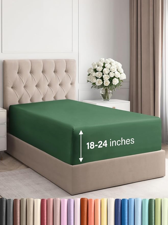 Extra Deep Twin Fitted Sheet by CGKUnlimited