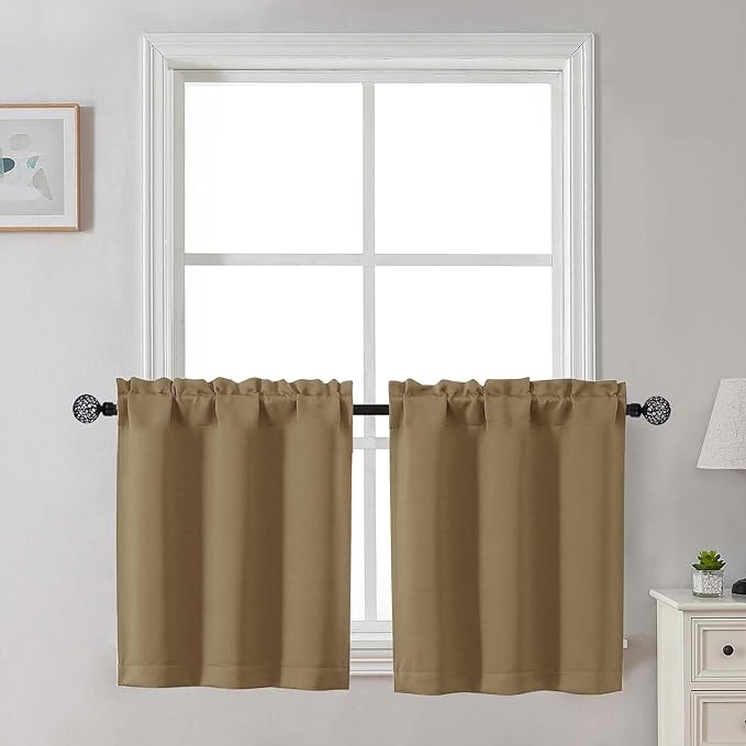 Gwine 24 Inch Long Tier Curtains by Gwine