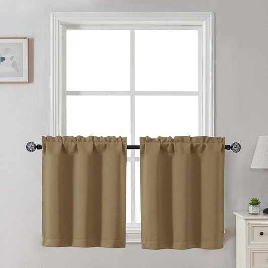 Gwine 24 Inch Long Tier Curtains by Gwine