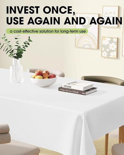 Pureegg Rectangle Table Cloth 60" x 102" – 8 Packs, Durable Polyester - Image 8