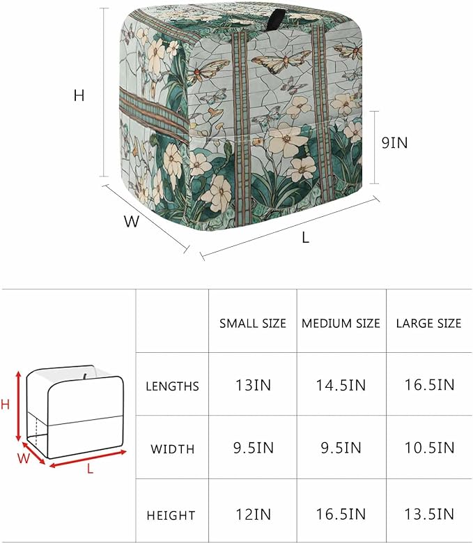Butterfly Flowers Stand Mixer Dust Cover - Image 6