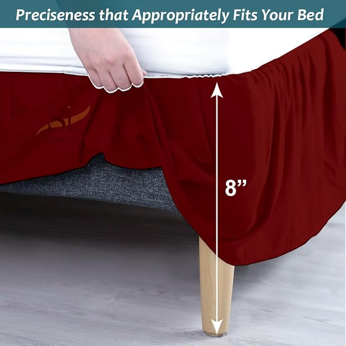 Shreem Linen Ruffled Bed Skirt - Image 4