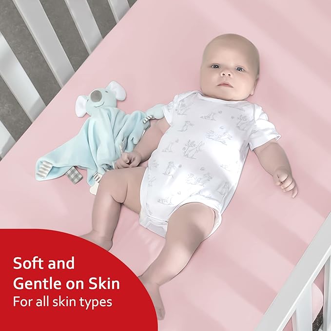 Crib Sheets for Girls 4 Pack, Fitted Crib Sheets for Standard Size Crib and - Image 4