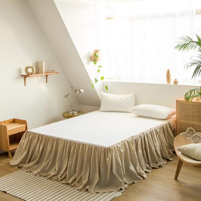 BISELINA French Linen Bed Skirt by BISELINA