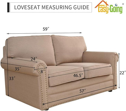 Easy-Going Reversible Loveseat Couch Cover - Image 7