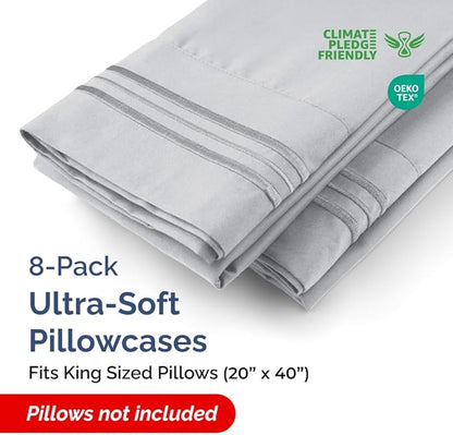 King Pillow Cases Set of 8 - Image 2