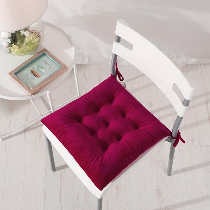 6 Pack Square Seat Cushion Chair Pads - Image 6