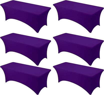 6-Pack Premium Purple Spandex Tablecloths by DailySet