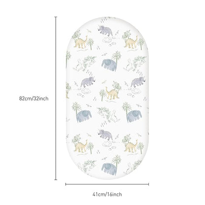 Gllquen Baby Bassinet Sheets Set 2-Pack, Breathable Cozy Bassinet Fitted Sheet - Image 9