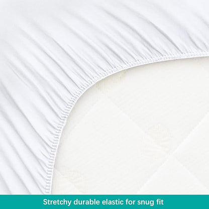 Cradle Bassinet Mattress Pad Cover, 2 Pack, - Image 6