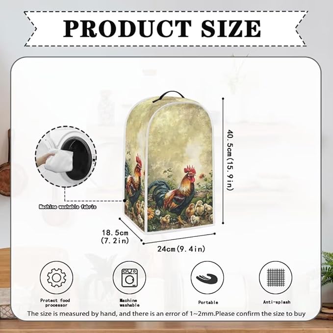 Chicken Blender Dust Cover, Anti Fingerprint Polyester Stand Mixer or Coffee - Image 6