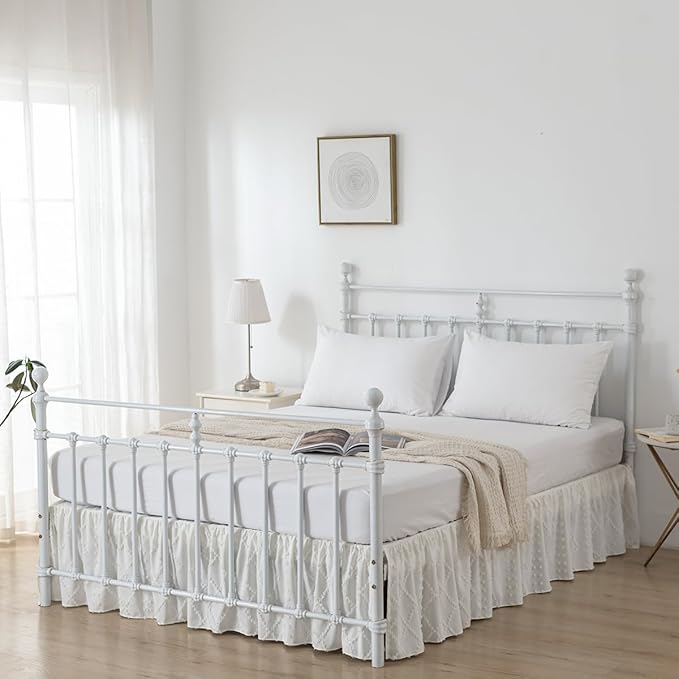 Bed Skirt Queen Size Ruffled Bed Skirt - Image 5
