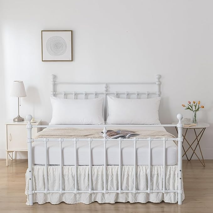 Bed Skirt Queen Size Ruffled Bed Skirt - Image 7