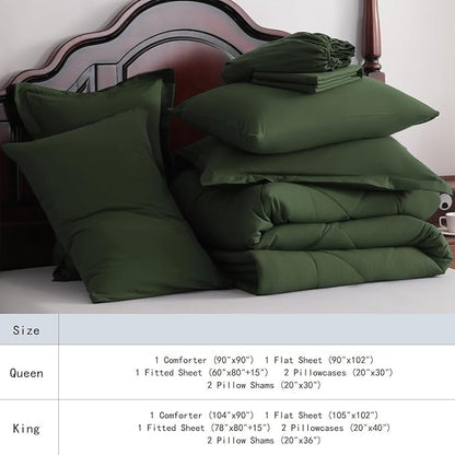 NTBAY Queen Comforter Set with Sheets, 7 Pieces Soft and Breathable Queen - Image 7