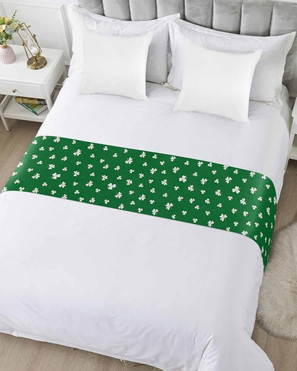 St Patrick's Day Lucky Leaves Bed Runners - Image 3