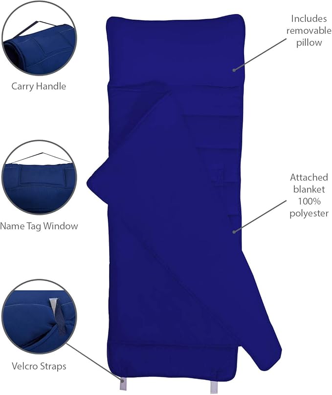 EVERYDAY KIDS Nap Mat with Removable Pillow - Image 7