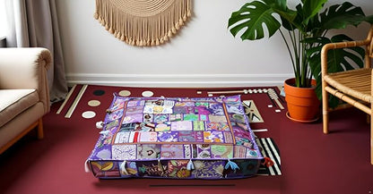CRAFT KALA Indian Square Patchwork Traditional Pouf Cover Indian Living Room - Image 5