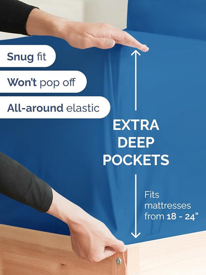 Extra Deep Cal King Fitted Sheet - Image 2
