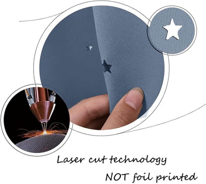 NICETOWN Kids Curtains for Boy's Bedroom, Laser Cutting Star Galaxy Curtains - Image 8