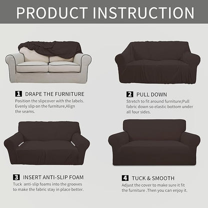 Easy-Going Stretch Loveseat Slipcover 1-Piece Sofa Cover Furniture Protector - Image 8