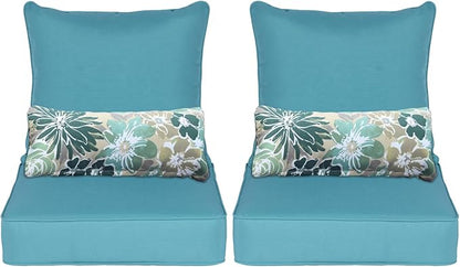 Aoodor Outdoor Chair Cushion, 22 x 24 Inch Water-Resistant, Fade-Resistant by Aoodor