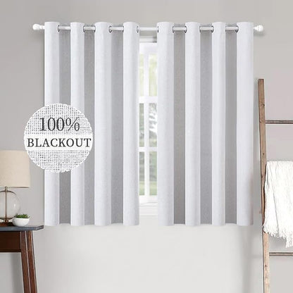 MIULEE Linen Texture Full Blackout Curtain by MIULEE