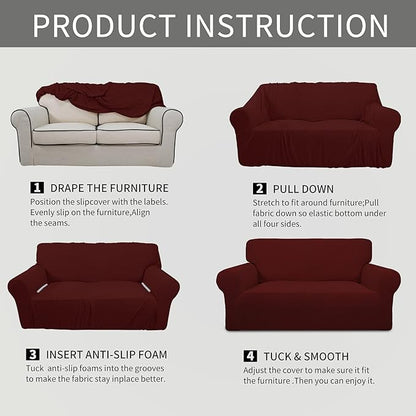 Easy-Going Stretch Loveseat Slipcover 1-Piece Sofa Cover Furniture Protector - Image 8