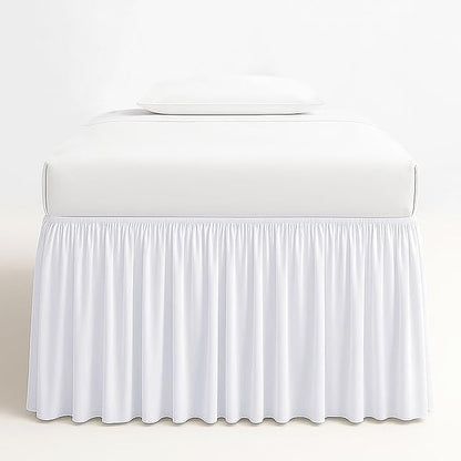 Dorm Bed Skirt Twin XL 30 Inch Drop, 100% Microfiber Extra Long College Dust by ANARACHON