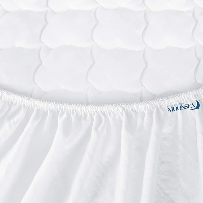 Queen Mattress Pad Thick Quilted Mattress Topper, Air Mattress Cover, Super - Image 4