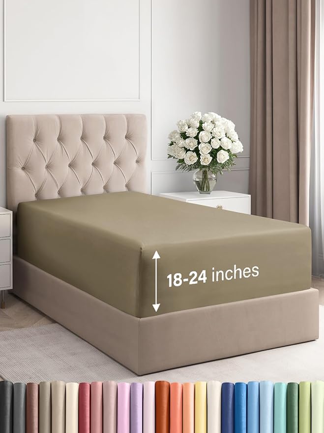 Extra Deep Twin XL Fitted Sheet by CGKUnlimited