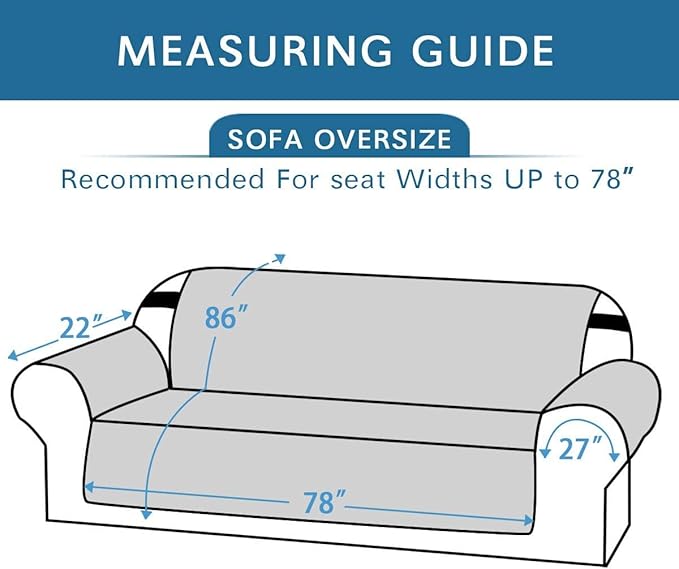 H.VERSAILTEX Reversible Sofa Slipcover Furniture Protector Water Resistant 2" - Image 2