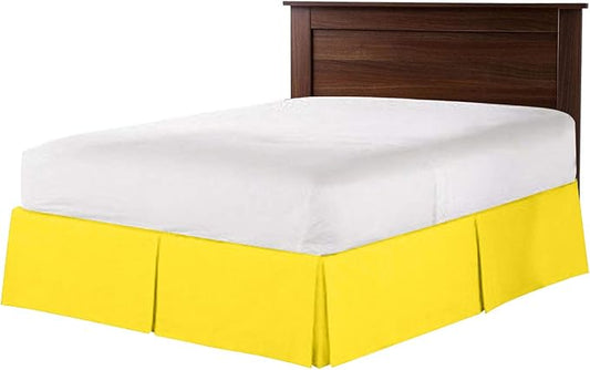 Bed Skirt - 100% Cotton 800 Thread Count Box Pleated Bed Skirt - Luxury Pleated by Unknown
