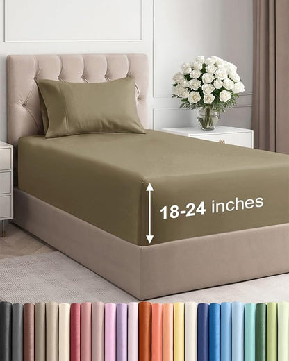 Extra Deep Pocket Twin XL Sheets by CGKUnlimited