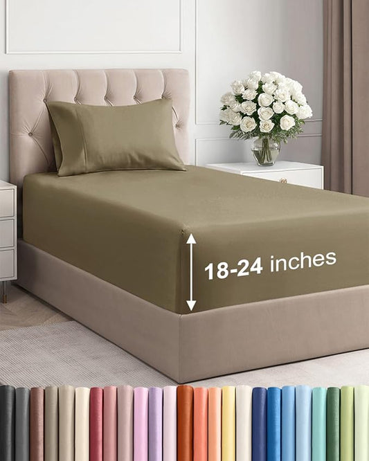 Extra Deep Pocket Twin XL Sheets by CGKUnlimited